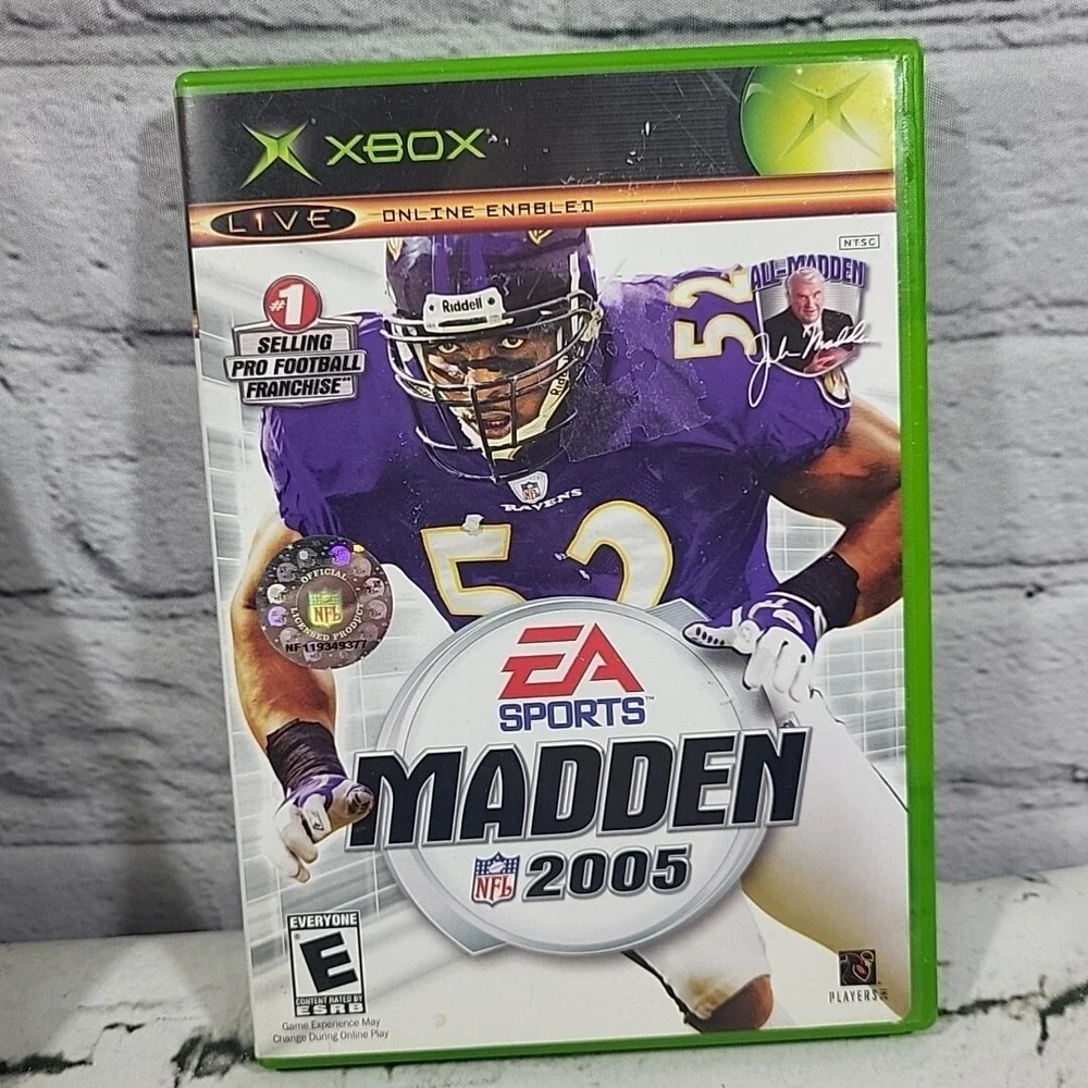 Xbox Live EA‎ Sports Madden 2005 2006 NFL Lot Of 2 Video Games